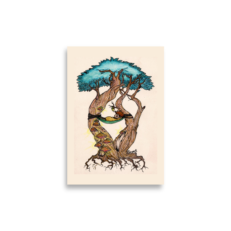 Fae in Hammock poster