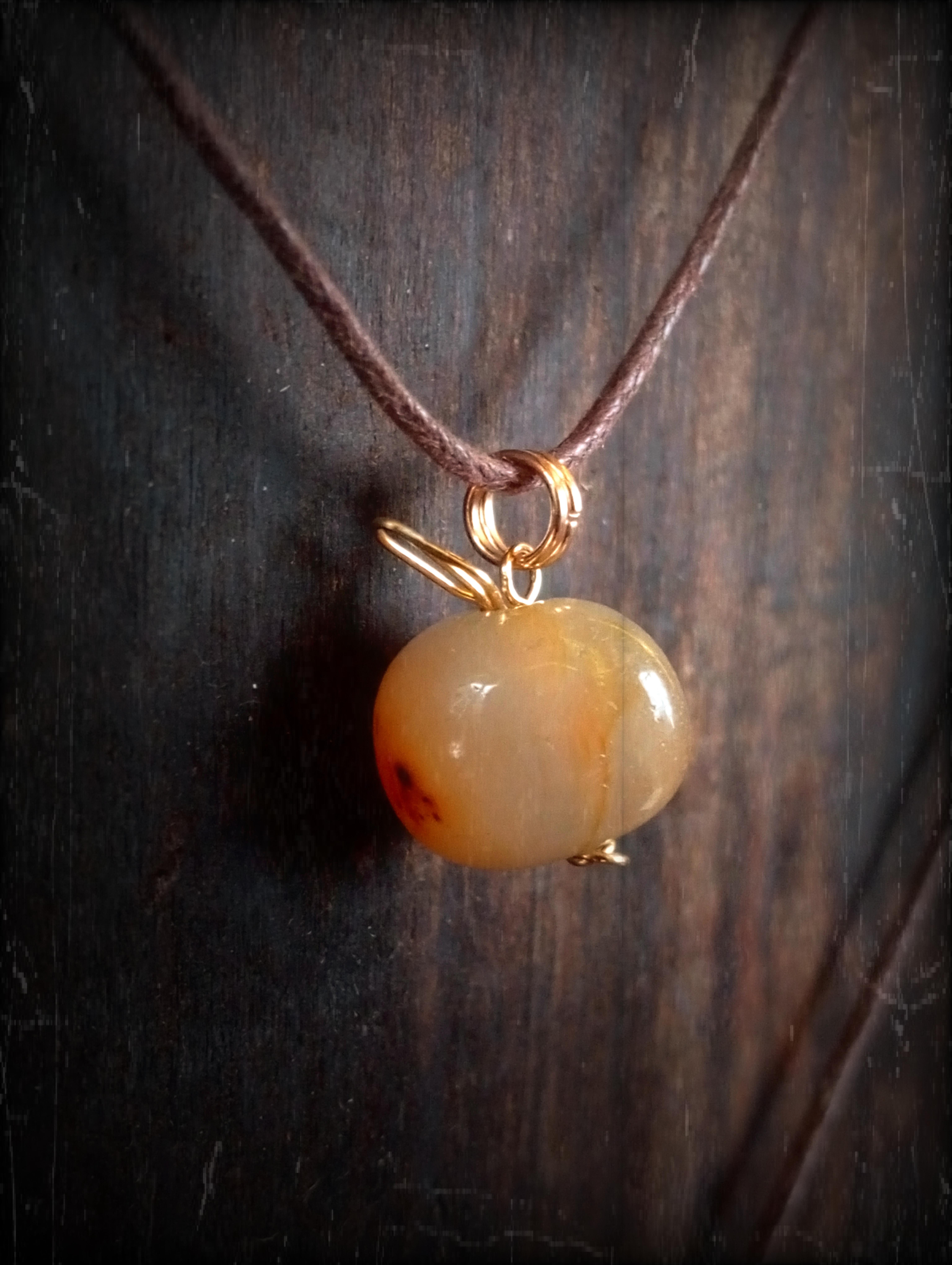 Carnelian Apple charms