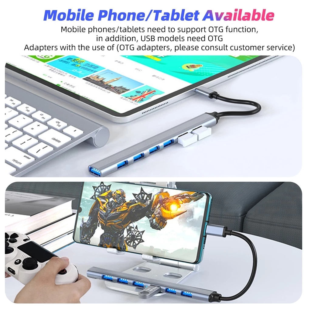 7-in-1 USB-C to USB-A Hub