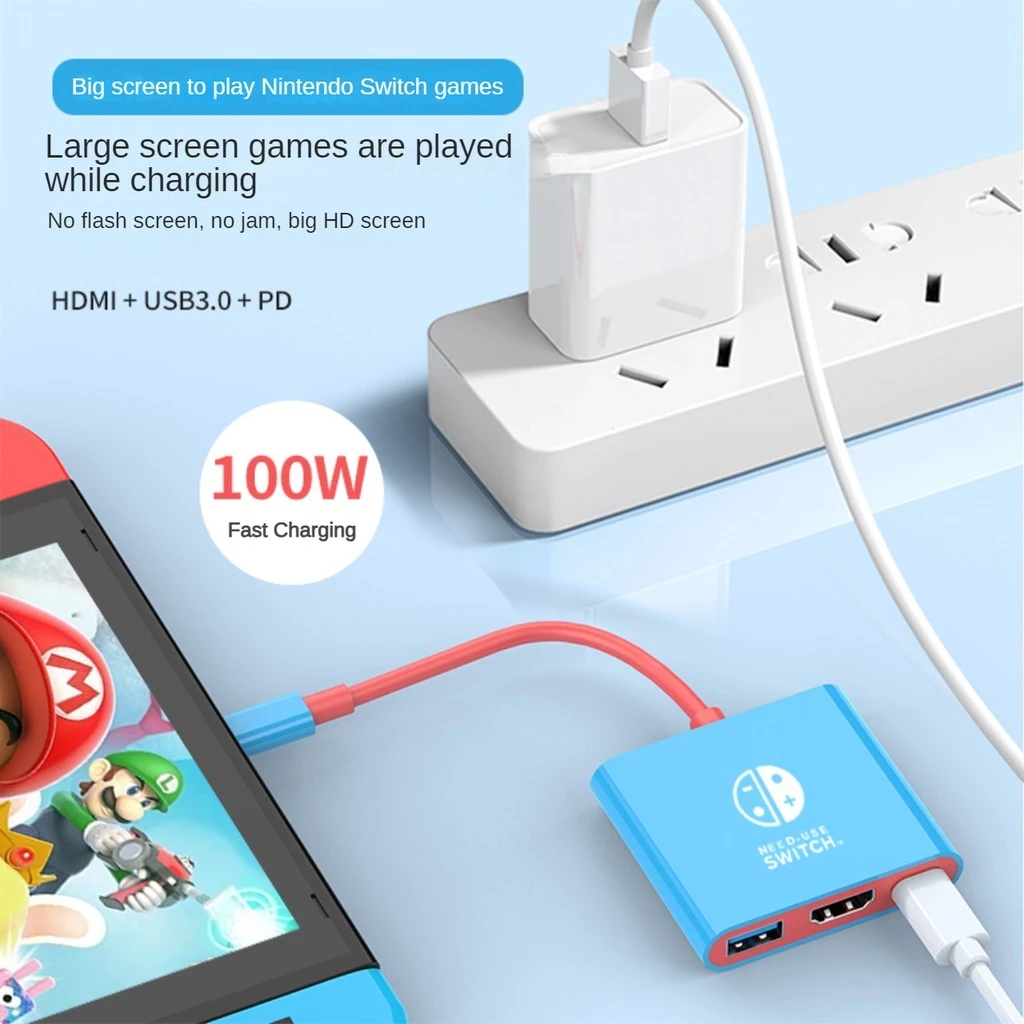 3-in-1 Type USB-C to HDMI/USB-C/USB-A