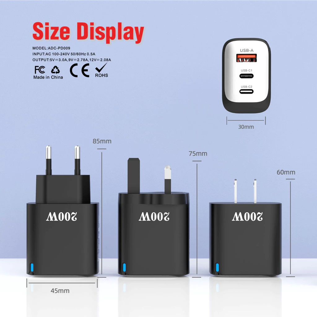 200W USB Type-C Fast Charger