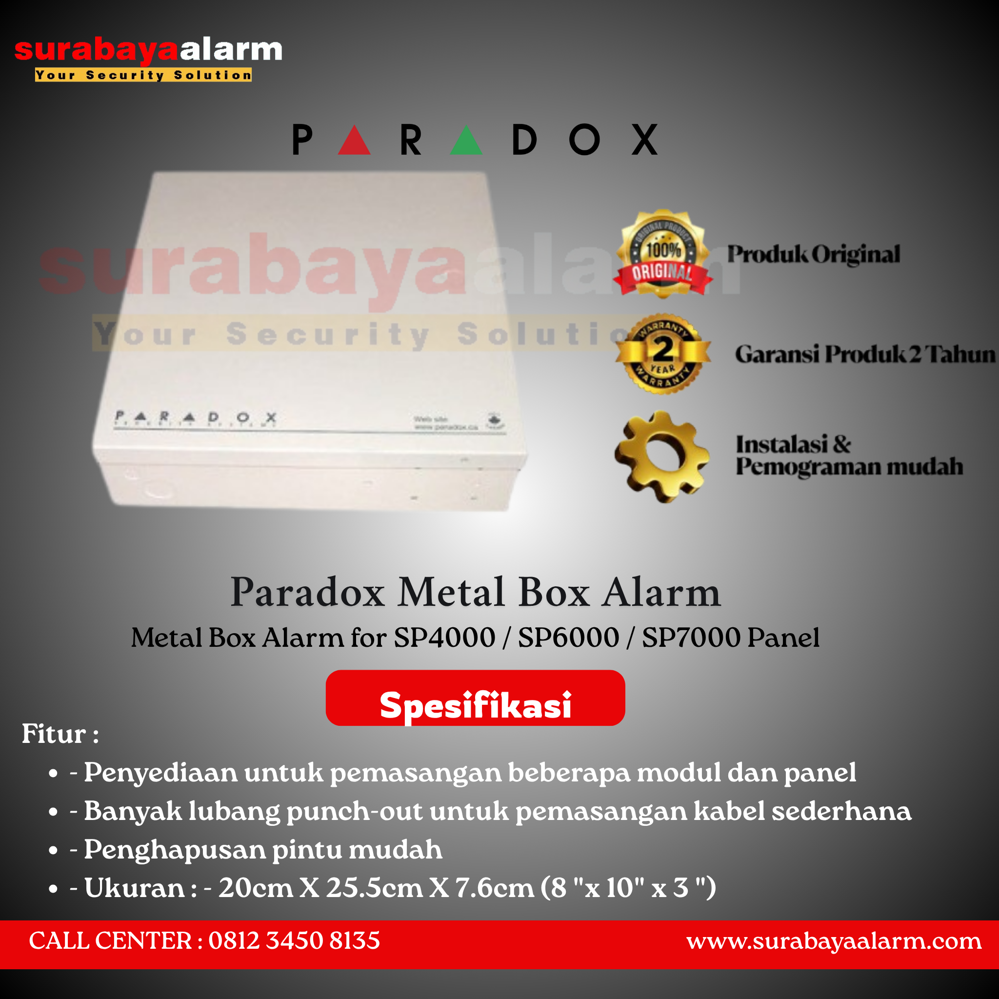 Paradox Metal Box Alarm