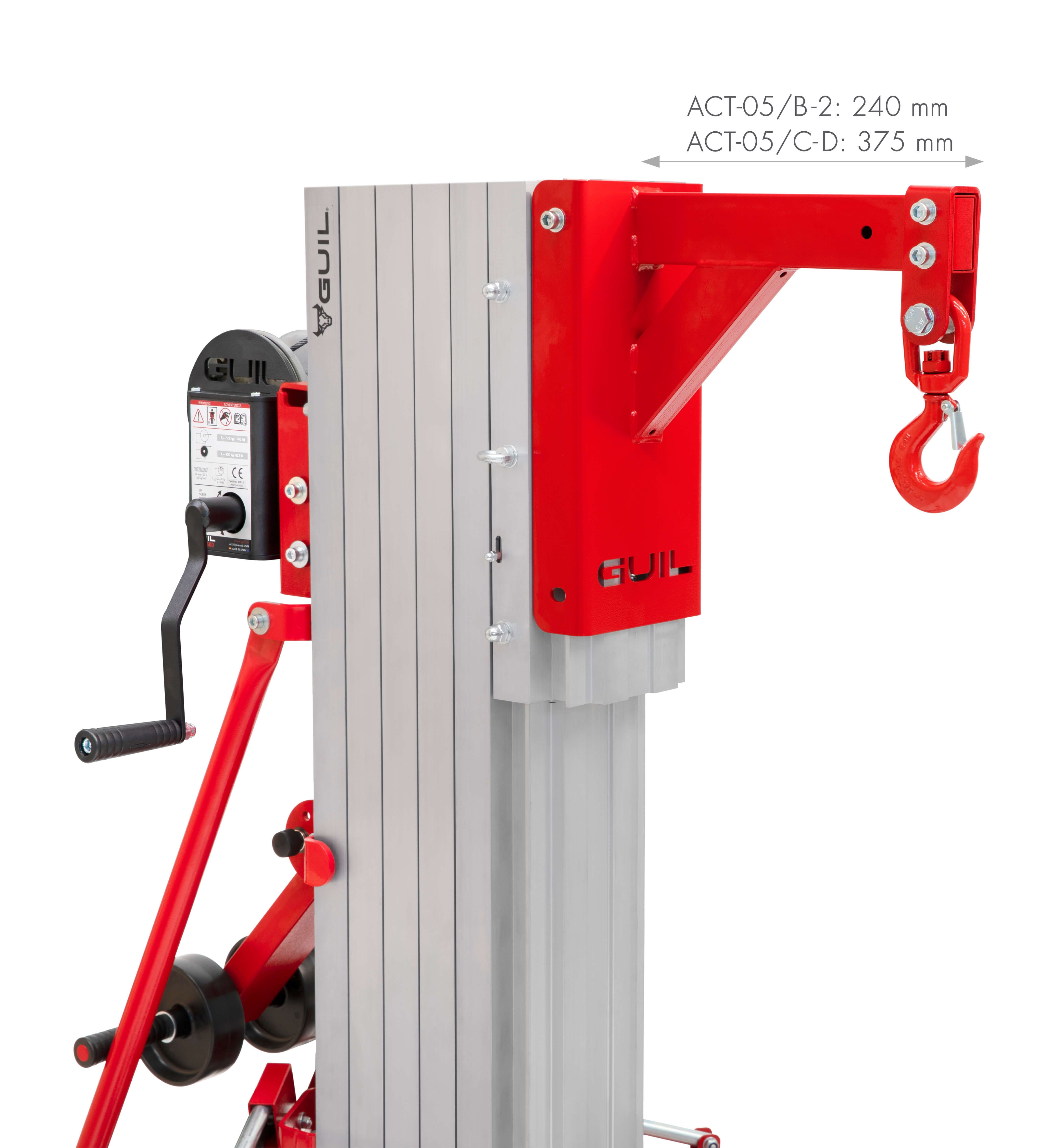 ACT-05/C – Crochet de levage pour élévateur de matériaux Toro C