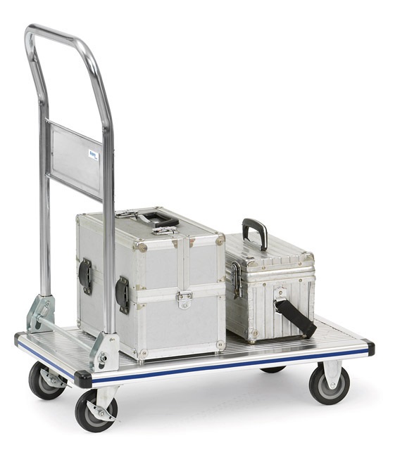 Chariot Fetra en aluminium – Poignée rabattable – Ultra léger – 150 kg