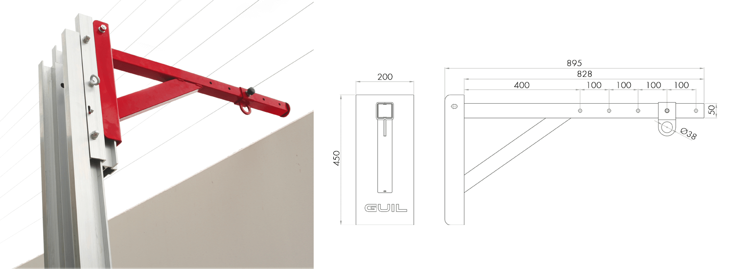 Bras / Flèche de Grue GUIL ACT-08/B & ACT-08/C-D 