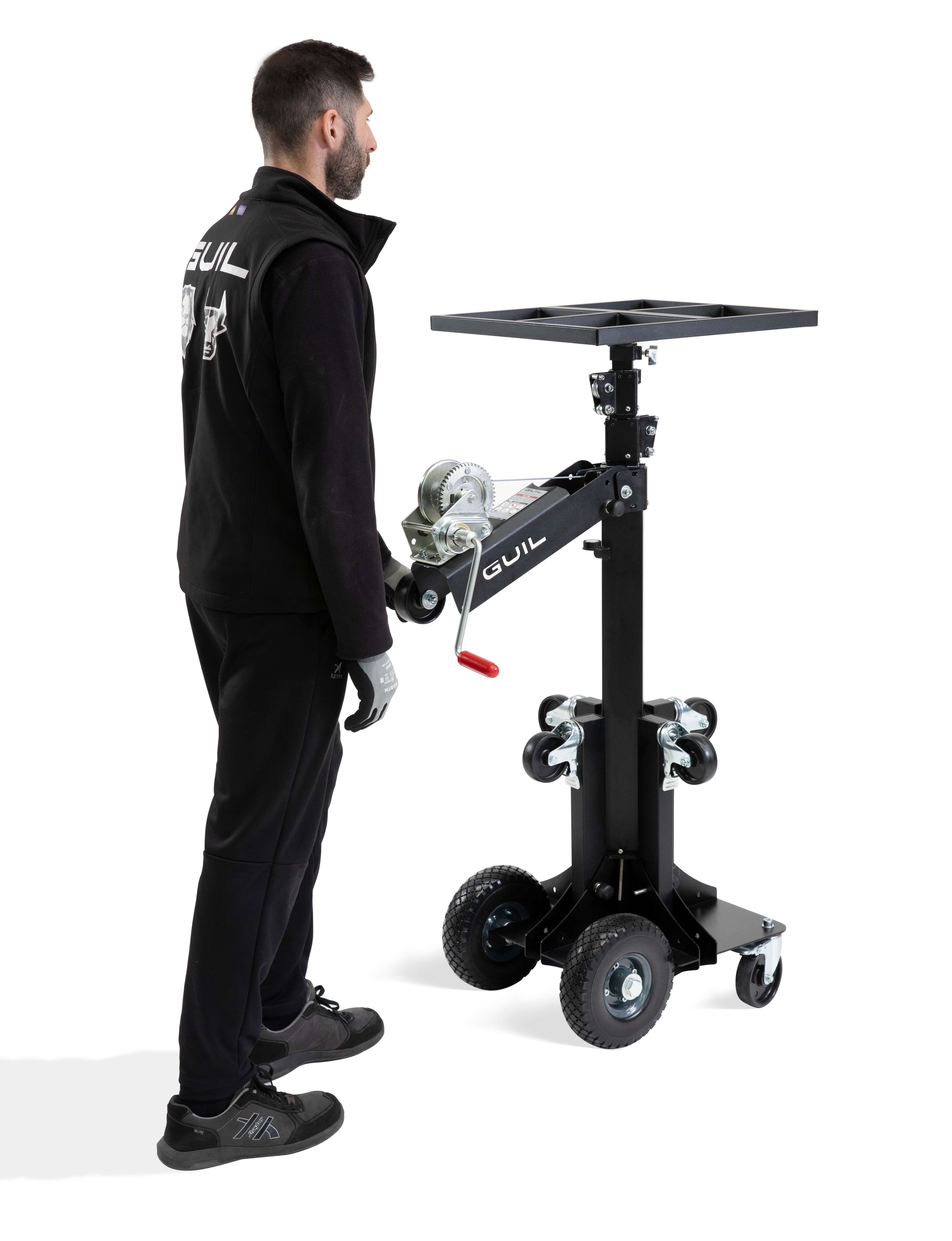 Élévateur de Matériel GUIL ELC-725 – 125 kg, 4 m – Plate-forme BC-10 incluse