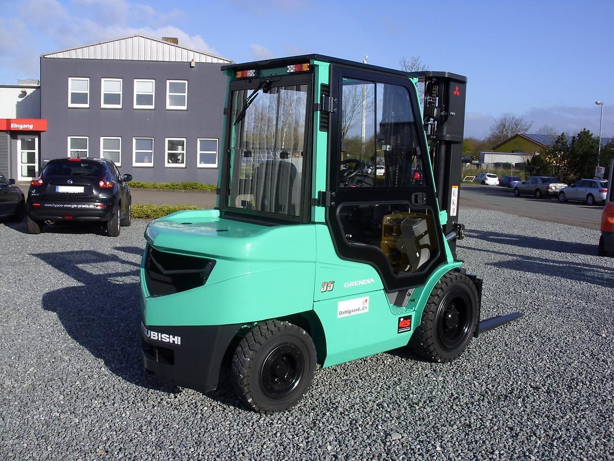 Chariot Élévateur Diesel – Mitsubishi FD35N (2016) | 3500 kg | Mât Triplex 4700 mm | Démonstration