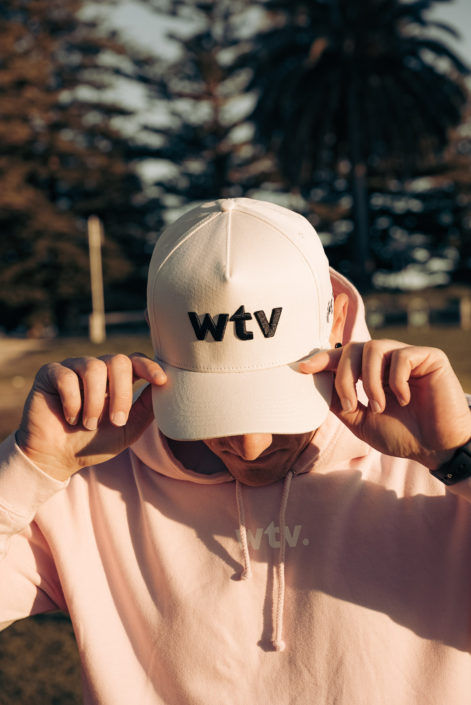 Beige WTV A-frame Cap