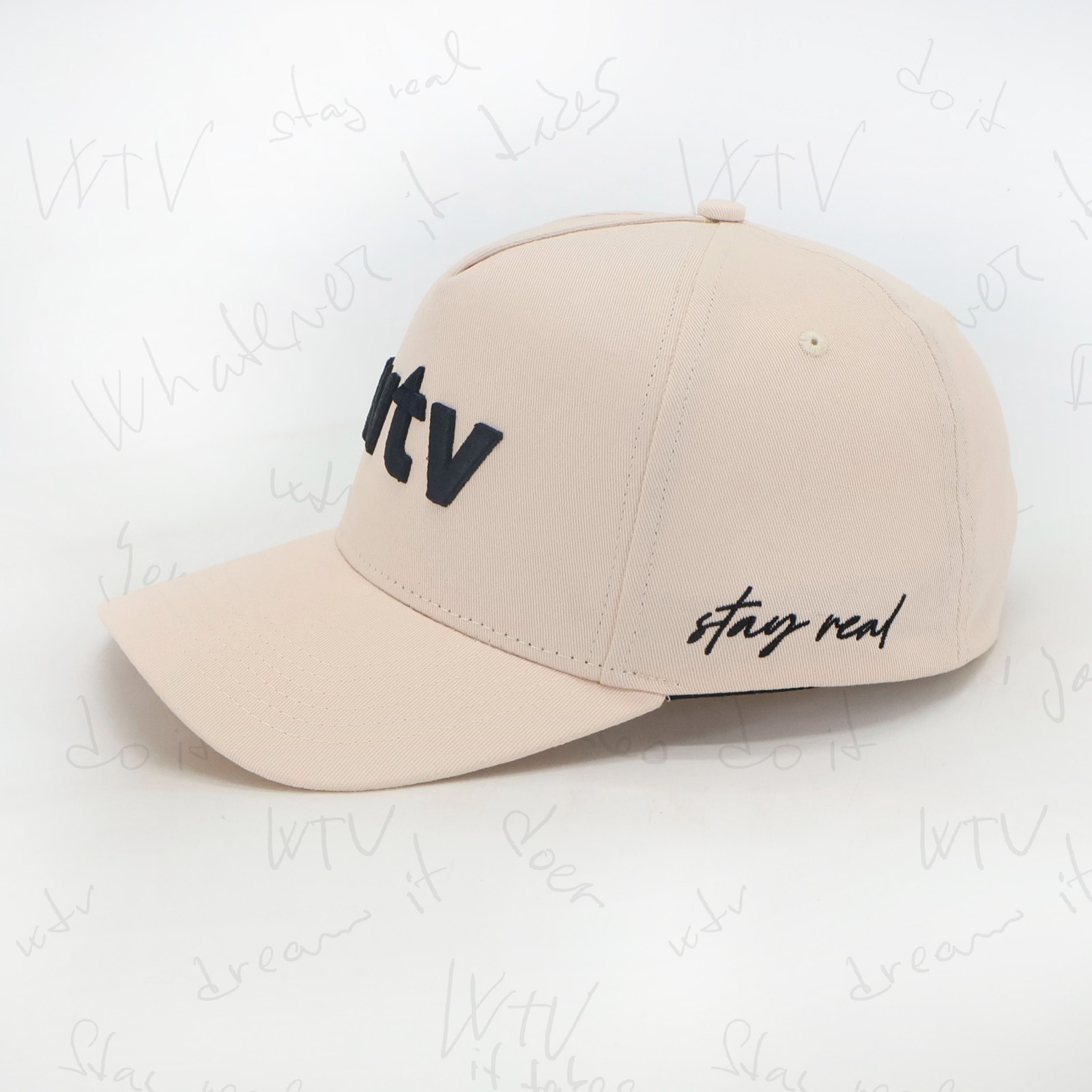 Beige WTV A-frame Cap