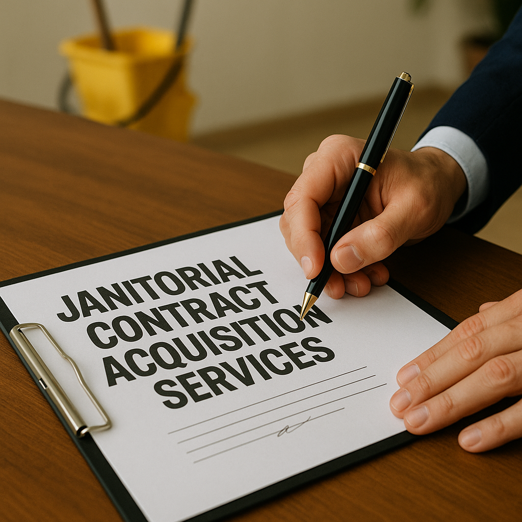 Janitorial Contract Acquisition # 2- $4,000= $3,000 Monthly Contracts