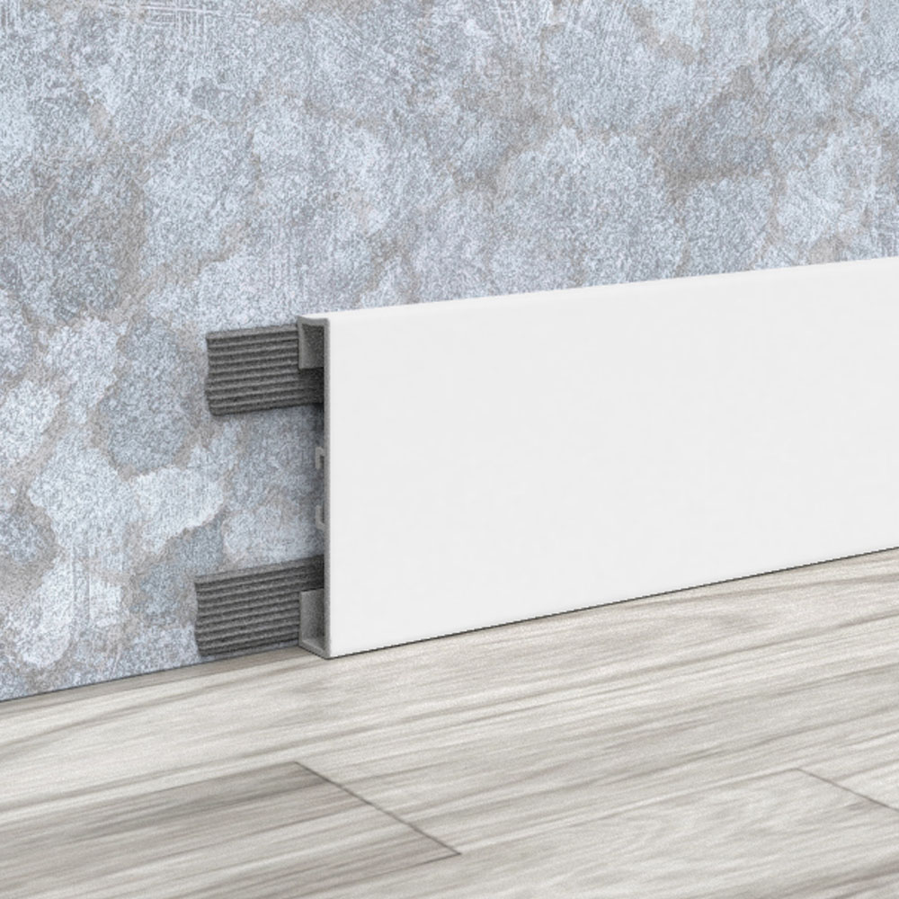 OVERLAY PLINTH ALUMINIUM RECTANGULAR, 60 MM