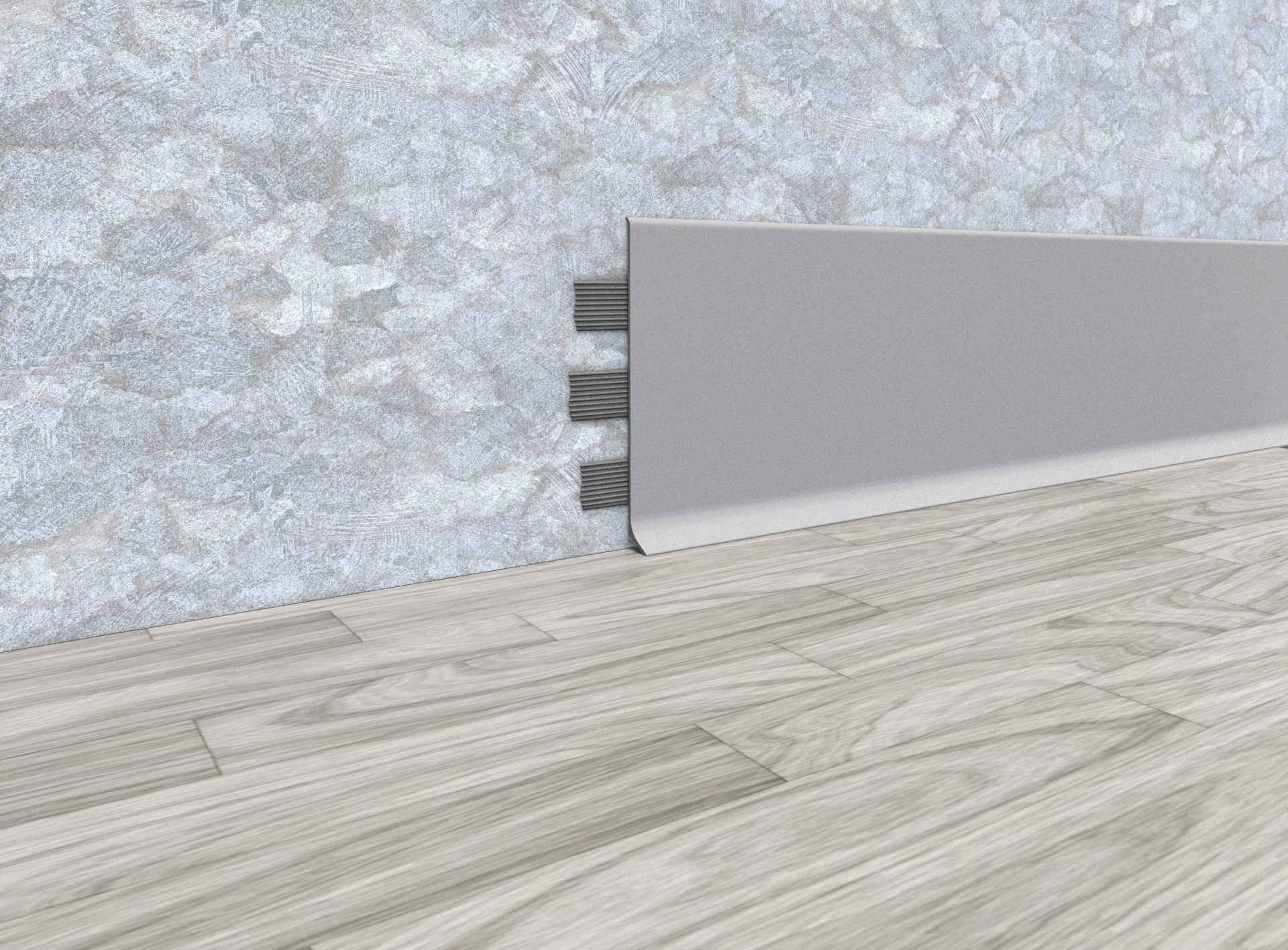 OVERHEAD ALUMINIUM SKIRTING BOARD, 100 MM