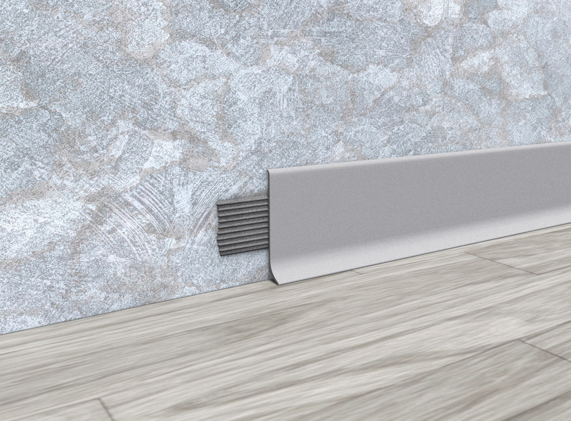 ALUMINIUM SKIRTING BOARD, 60 MM