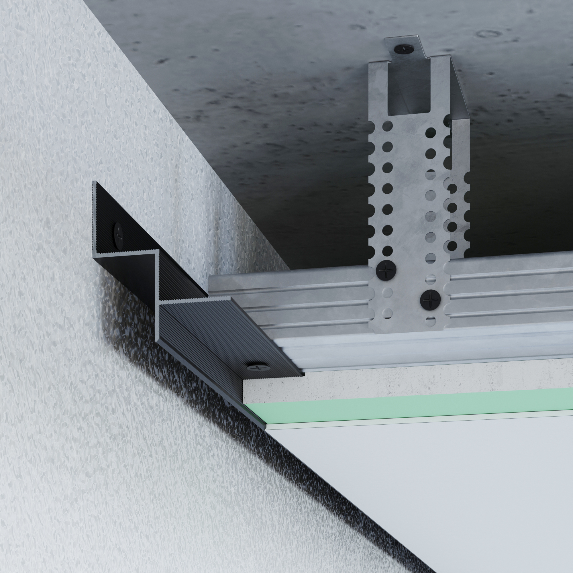 ALUMINIUM SHADOW JOINT PROFILE 20 MM