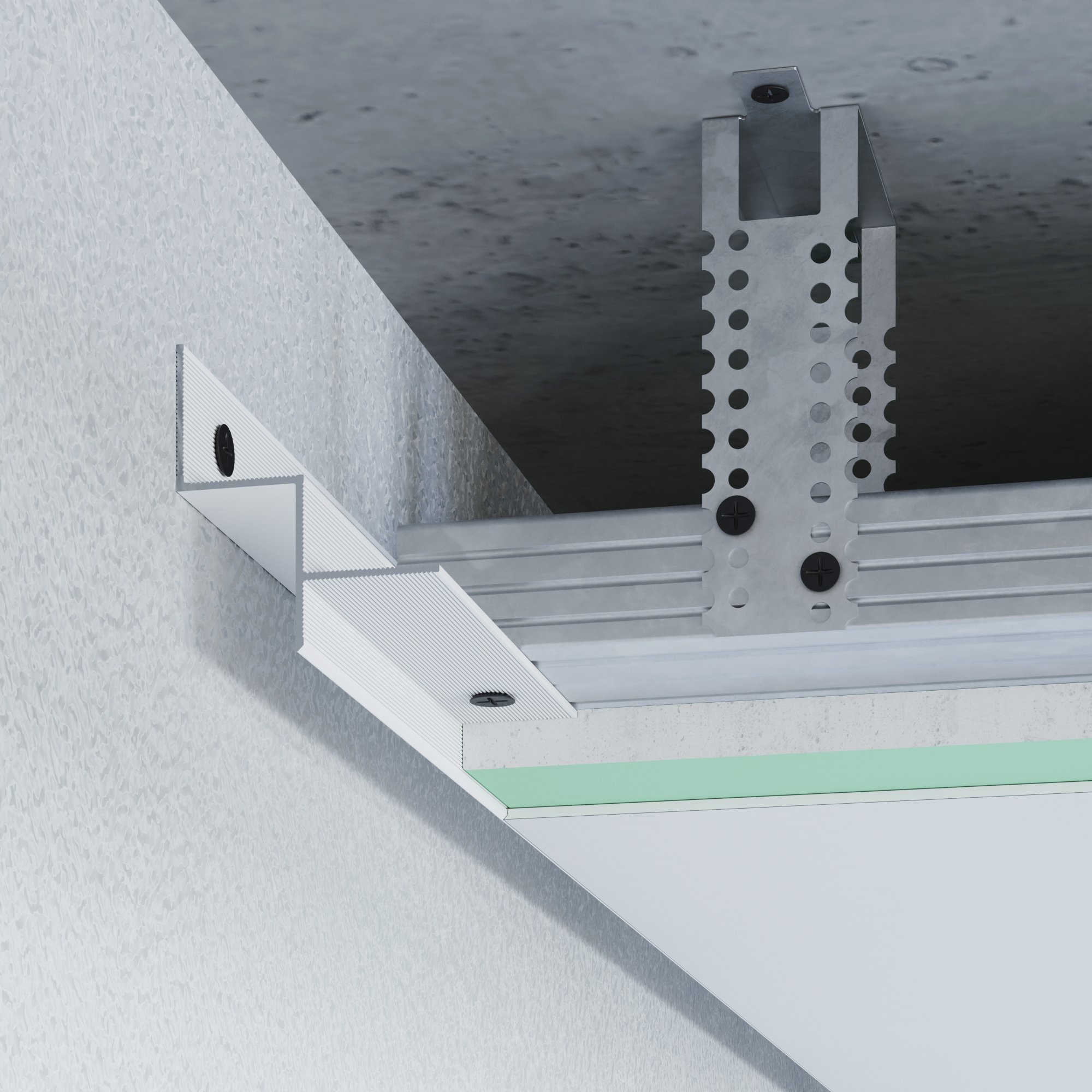 ALUMINIUM SHADOW JOINT PROFILE 20 MM