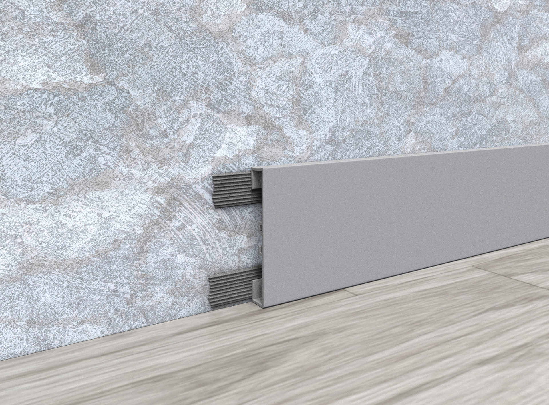 OVERLAY PLINTH ALUMINIUM RECTANGULAR, 60 MM