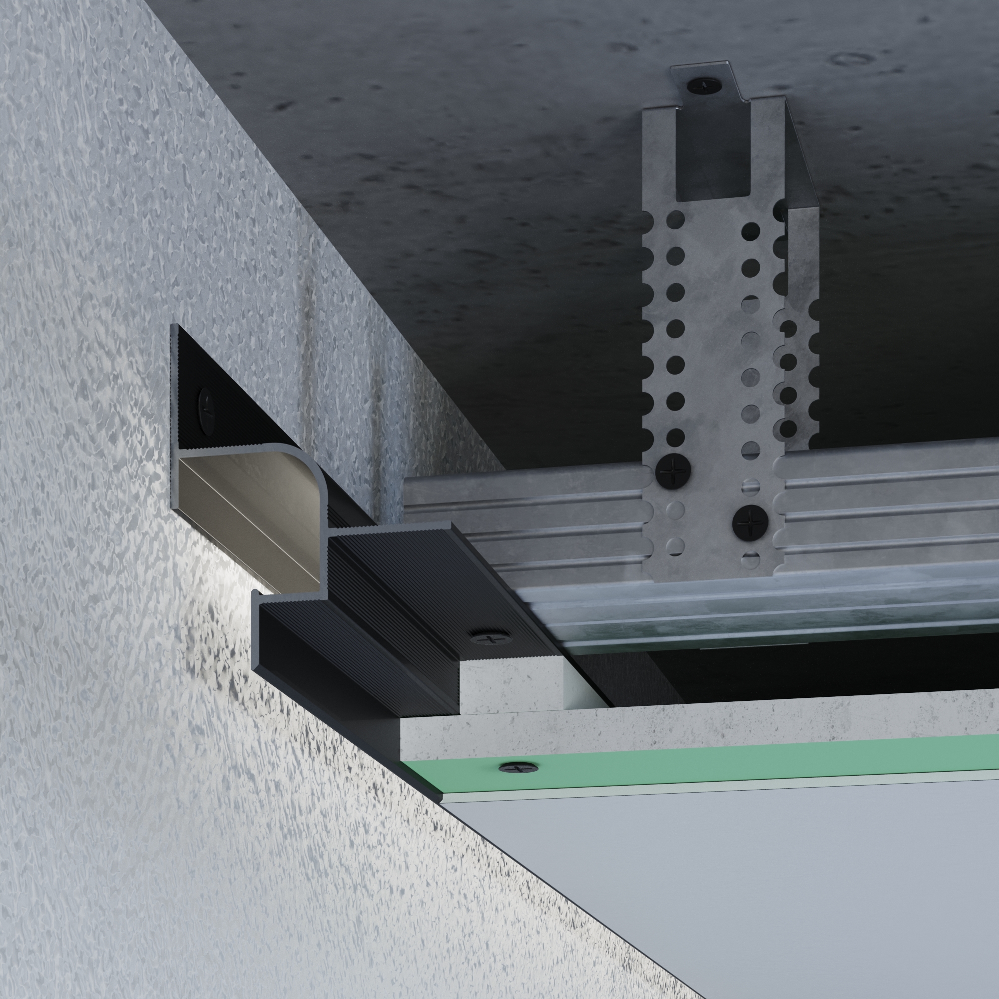 ALUMINIUM SHADOW JOINT PROFILE 25 MM