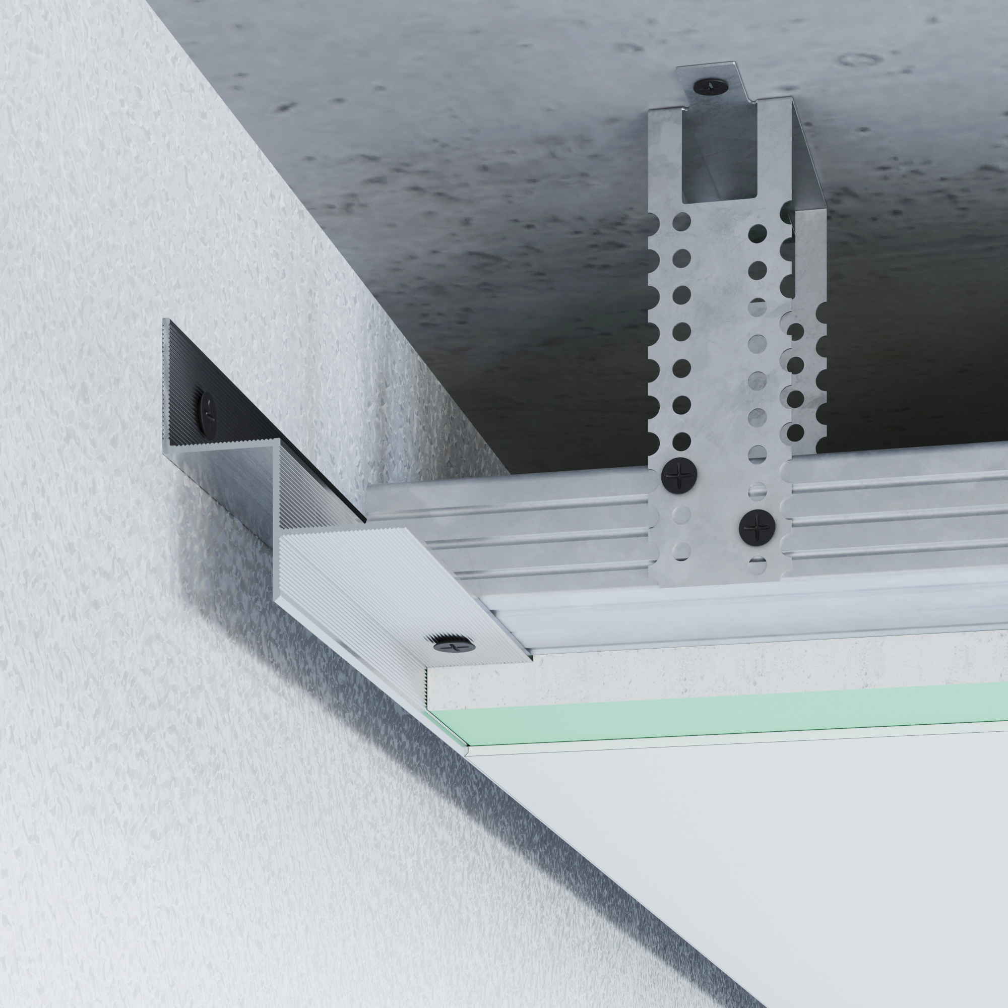 ALUMINIUM SHADOW JOINT PROFILE 20 MM