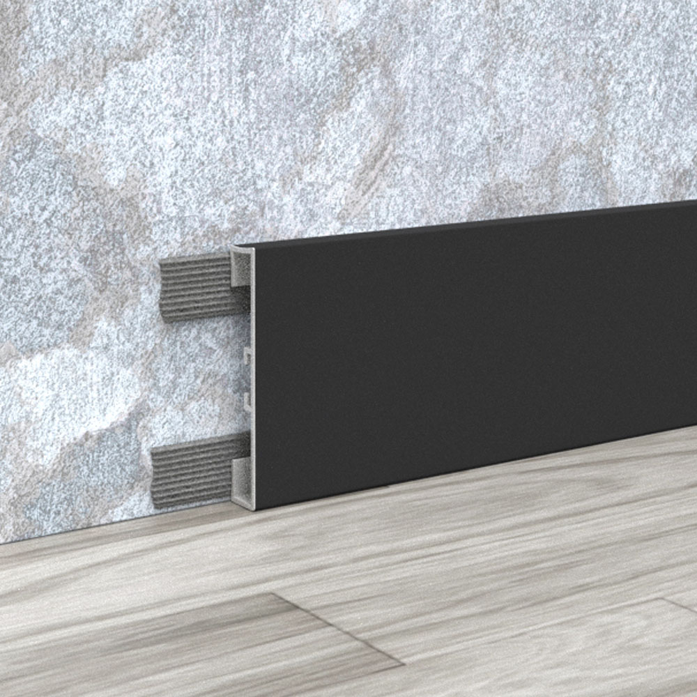 OVERLAY PLINTH ALUMINIUM RECTANGULAR, 60 MM