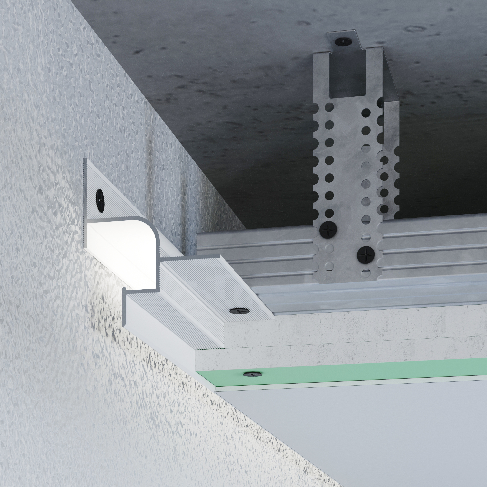 ALUMINIUM SHADOW JOINT PROFILE 25 MM