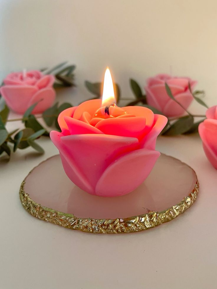 Rose Shaped Candle