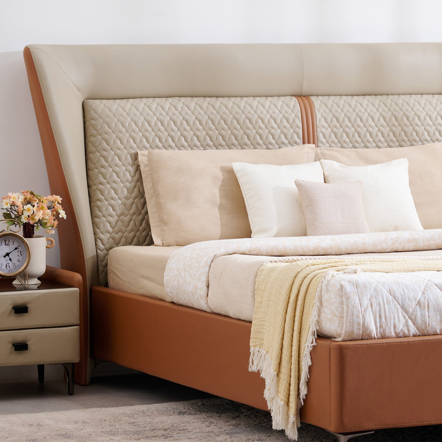 Modern Upholstered Platform Bed