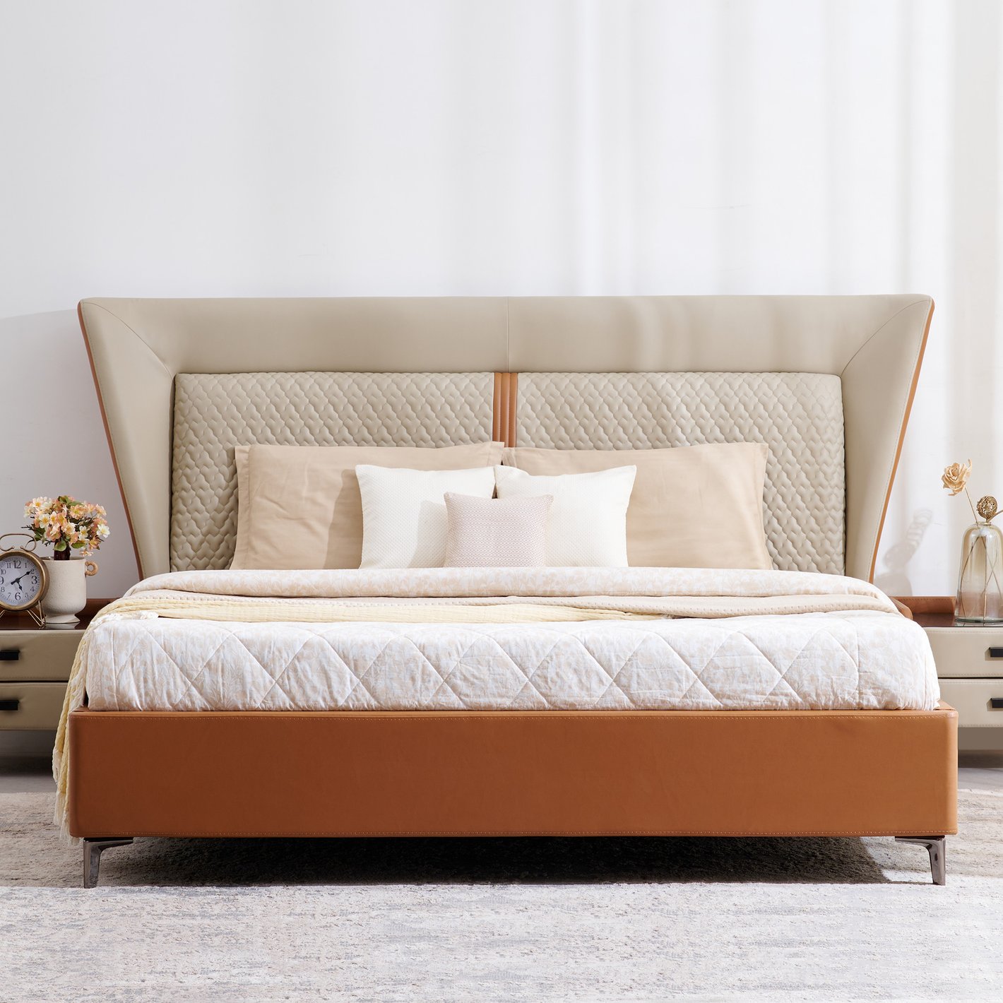 Modern Upholstered Platform Bed