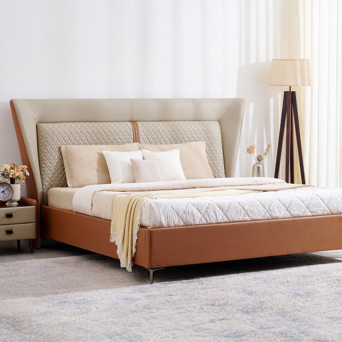 Modern Upholstered Platform Bed