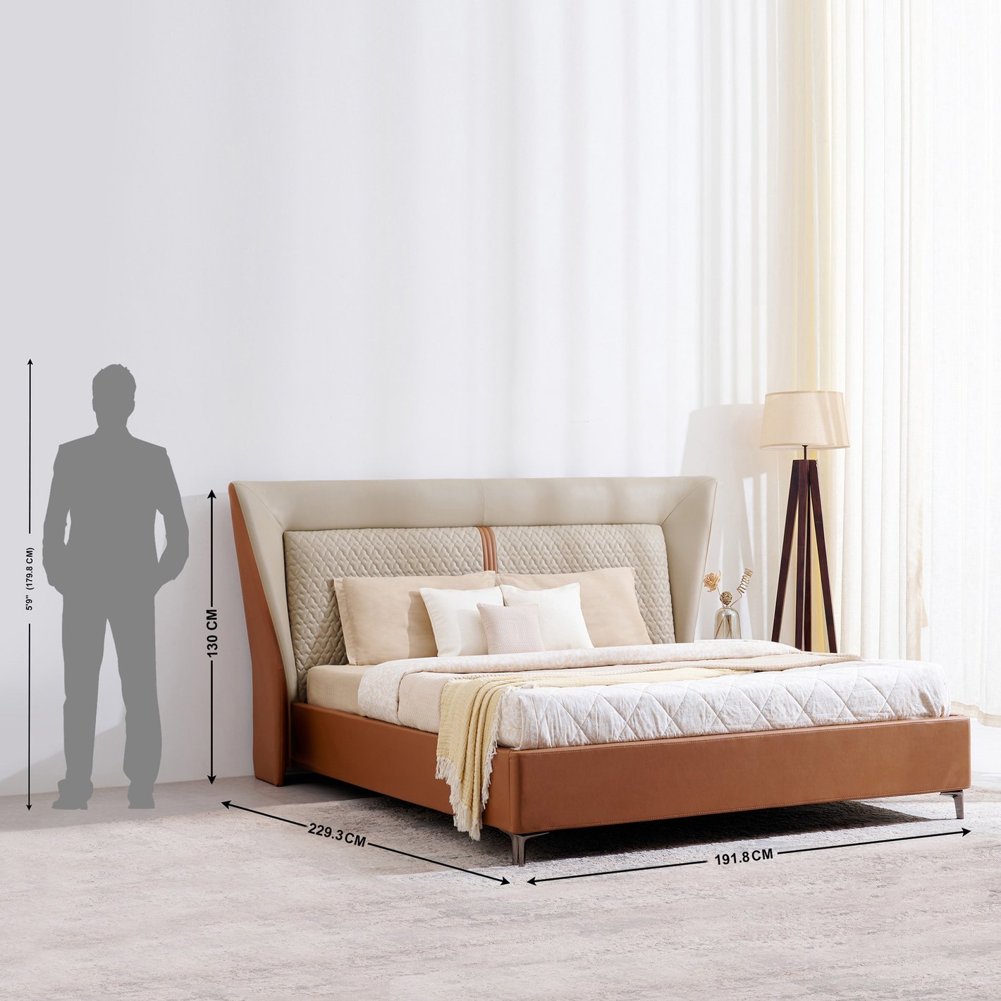 Modern Upholstered Platform Bed