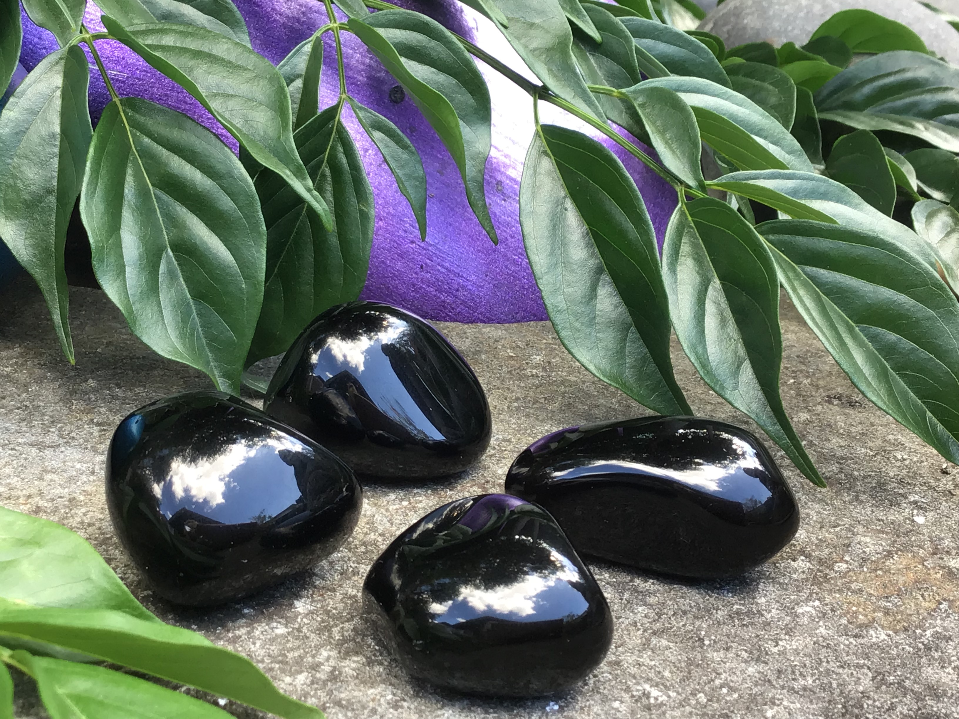 Apache Tear Obsidian - Tumbled Stone