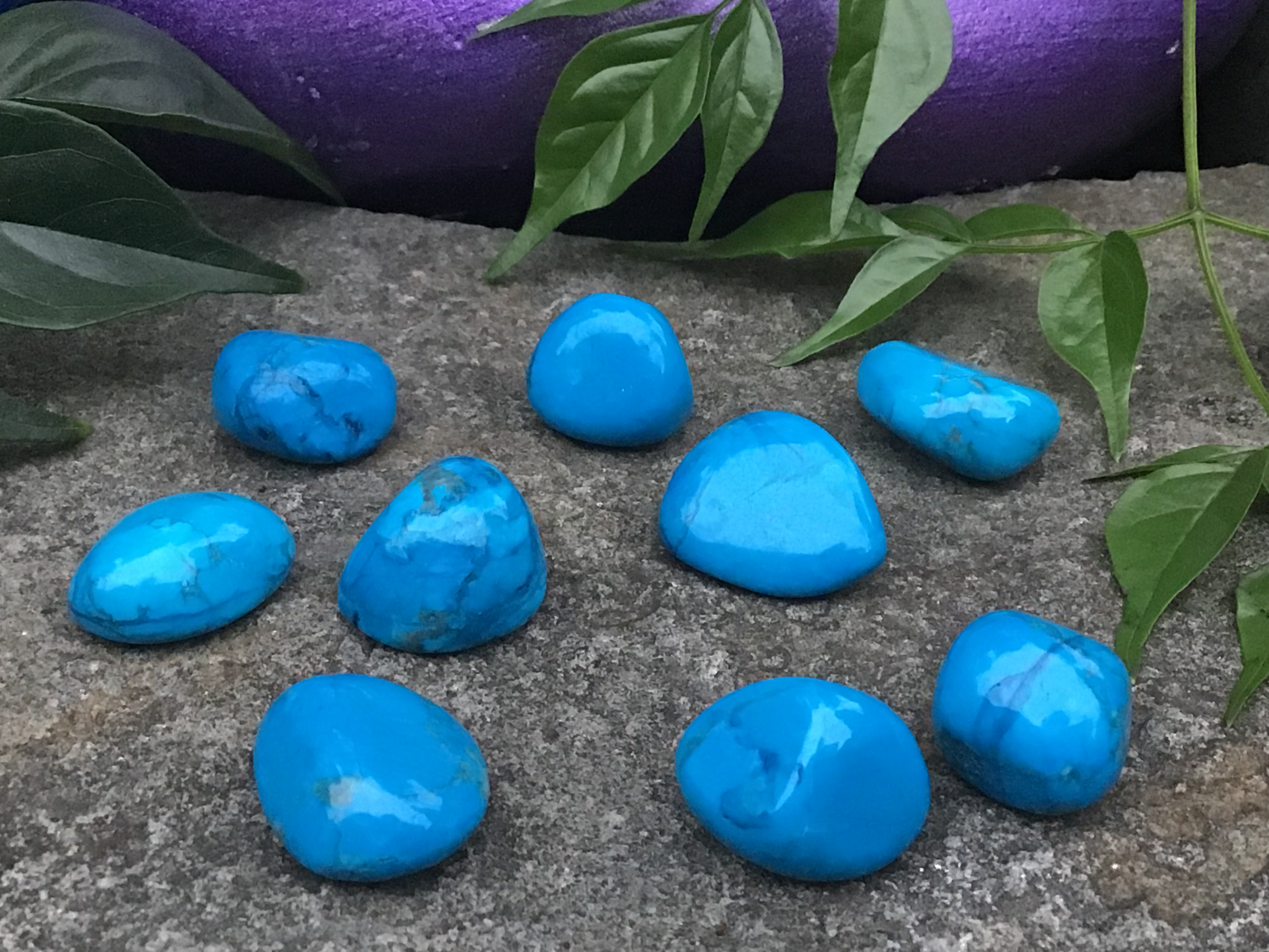 Blue Howlite - Tumbled Stone
