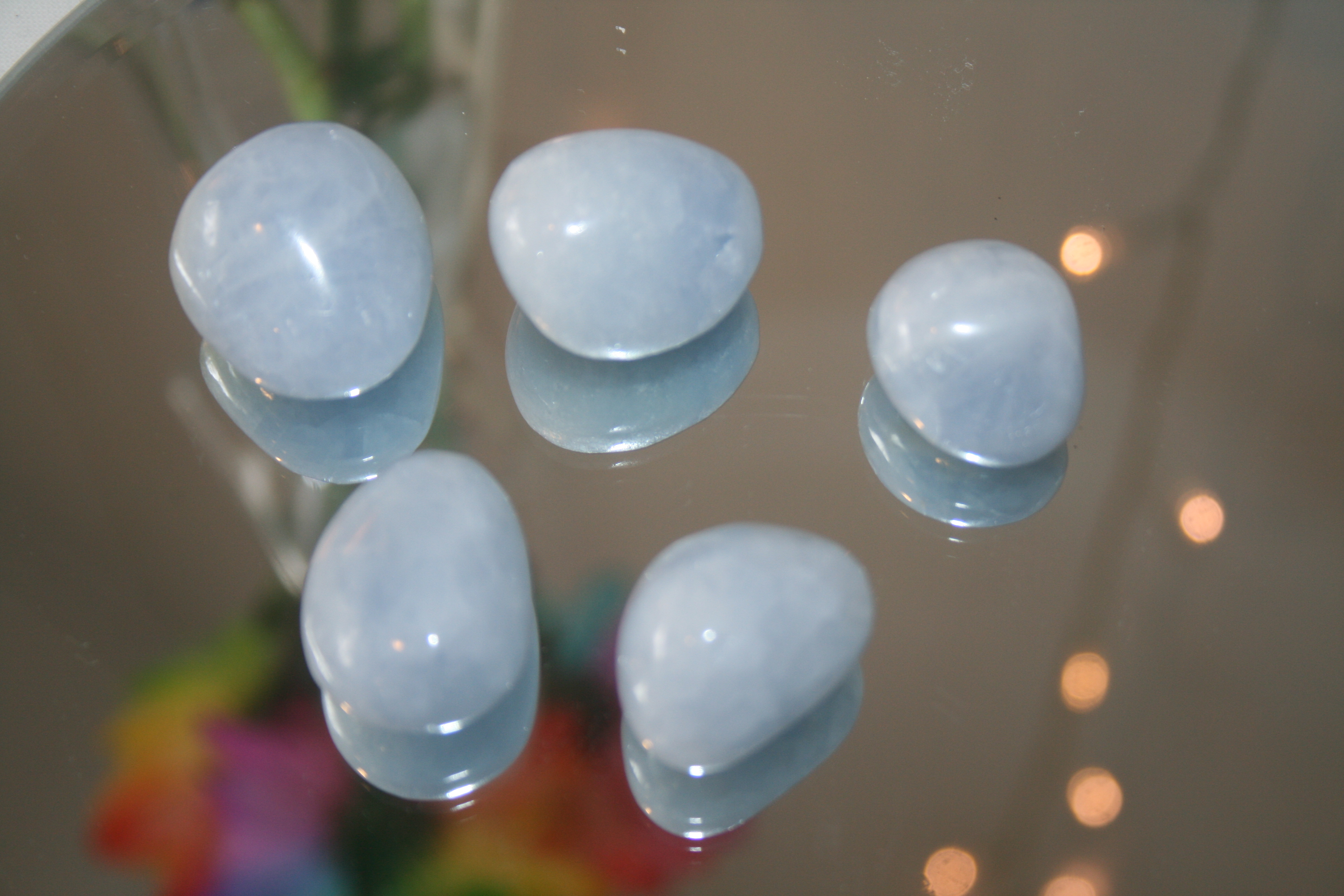 Blue Calcite - Tumbled Stone