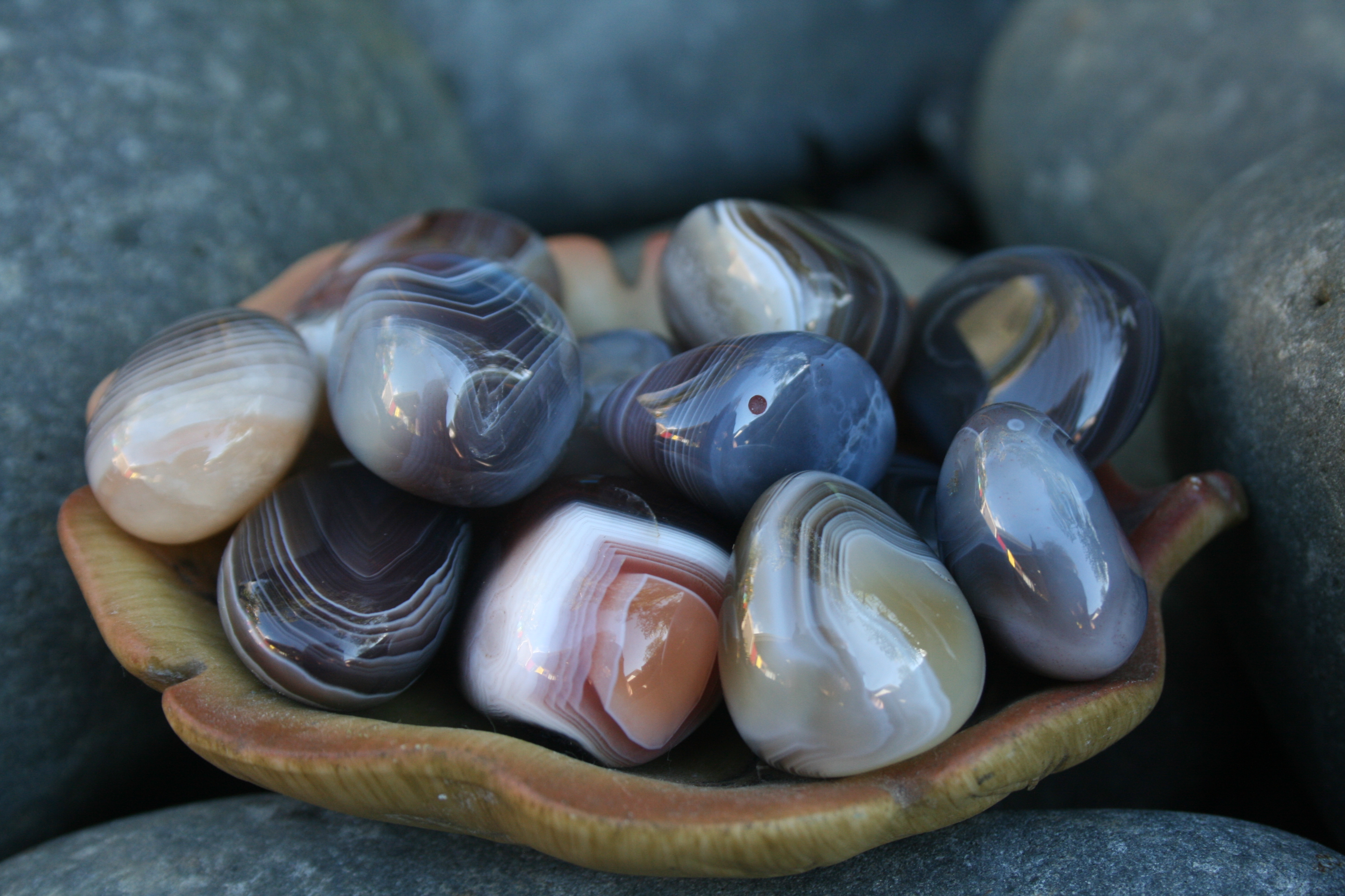 Botswana Agate - Tumbled Stone