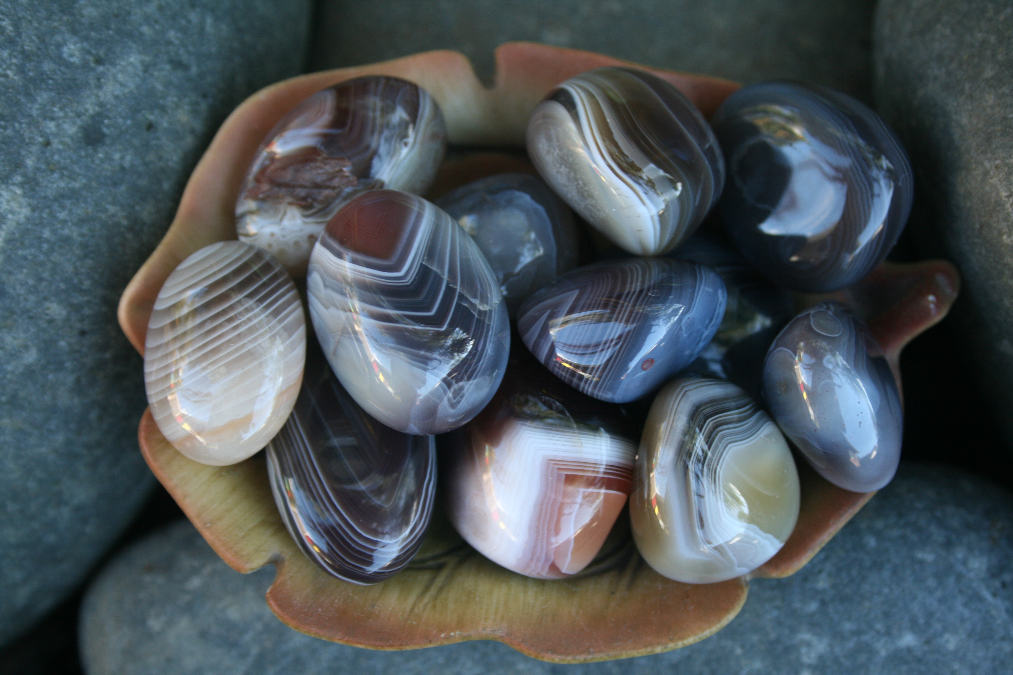 Botswana Agate - Tumbled Stone