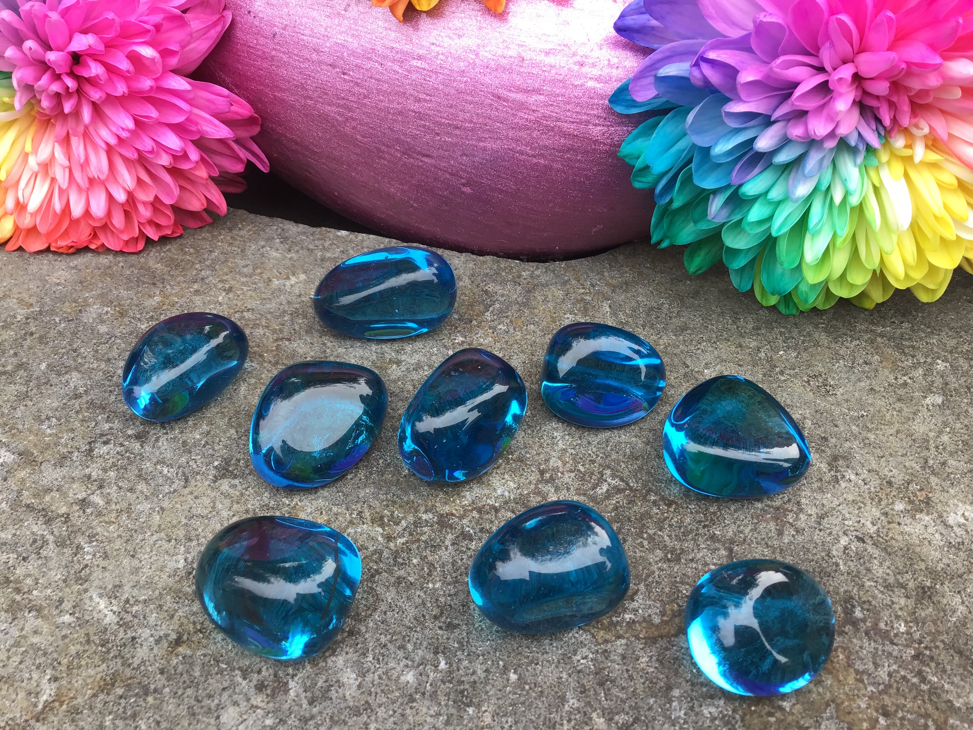 Electric Blue Obsidian – Tumbled Stone