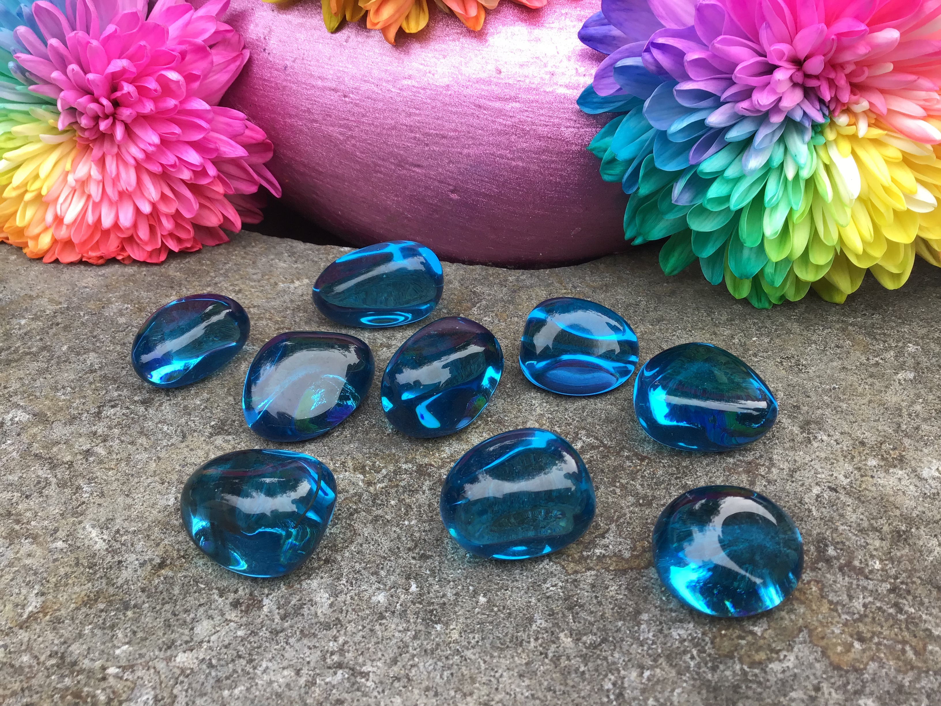 Electric Blue Obsidian – Tumbled Stone
