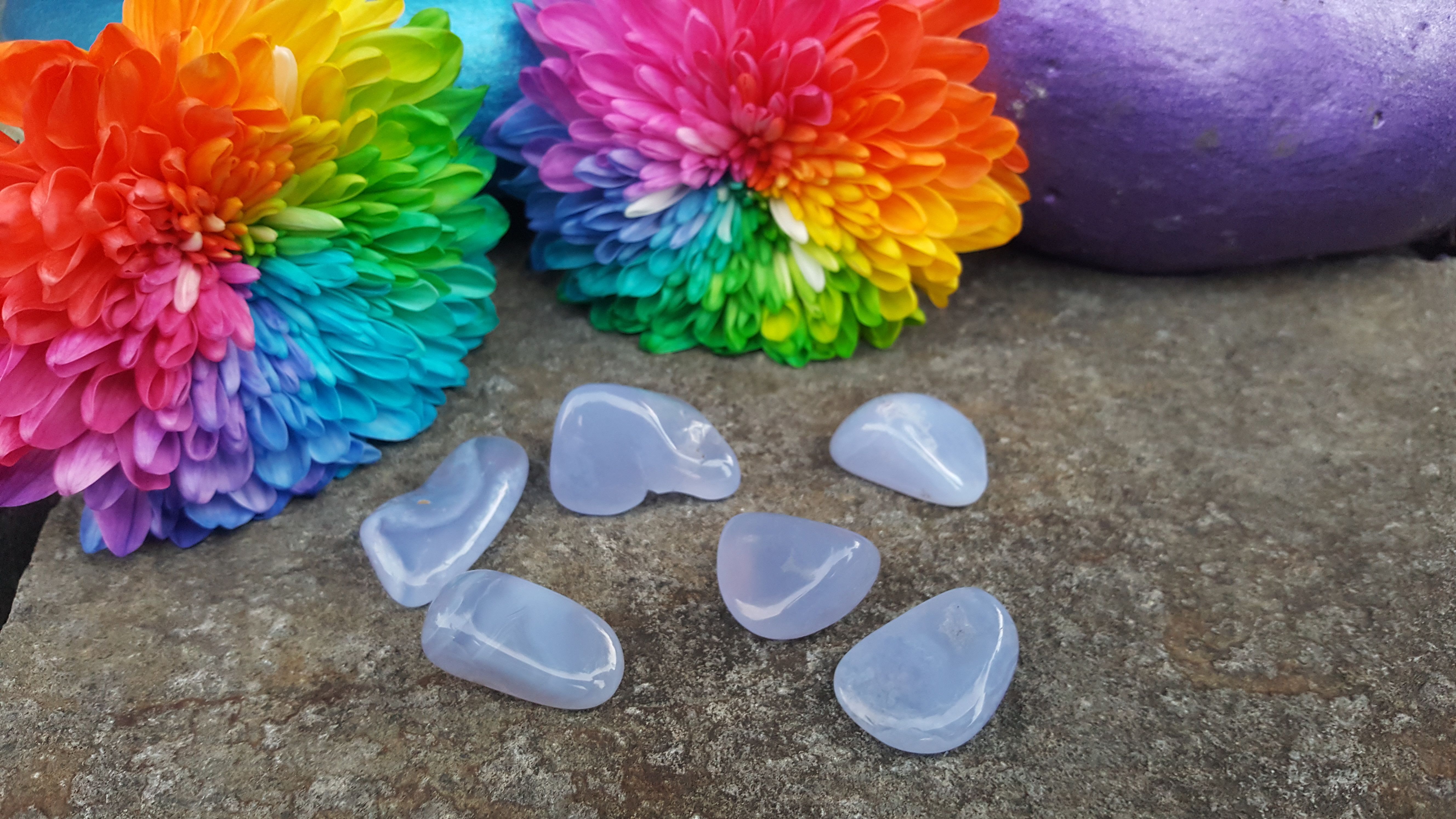 Blue Chalcedony – Tumbled Stone