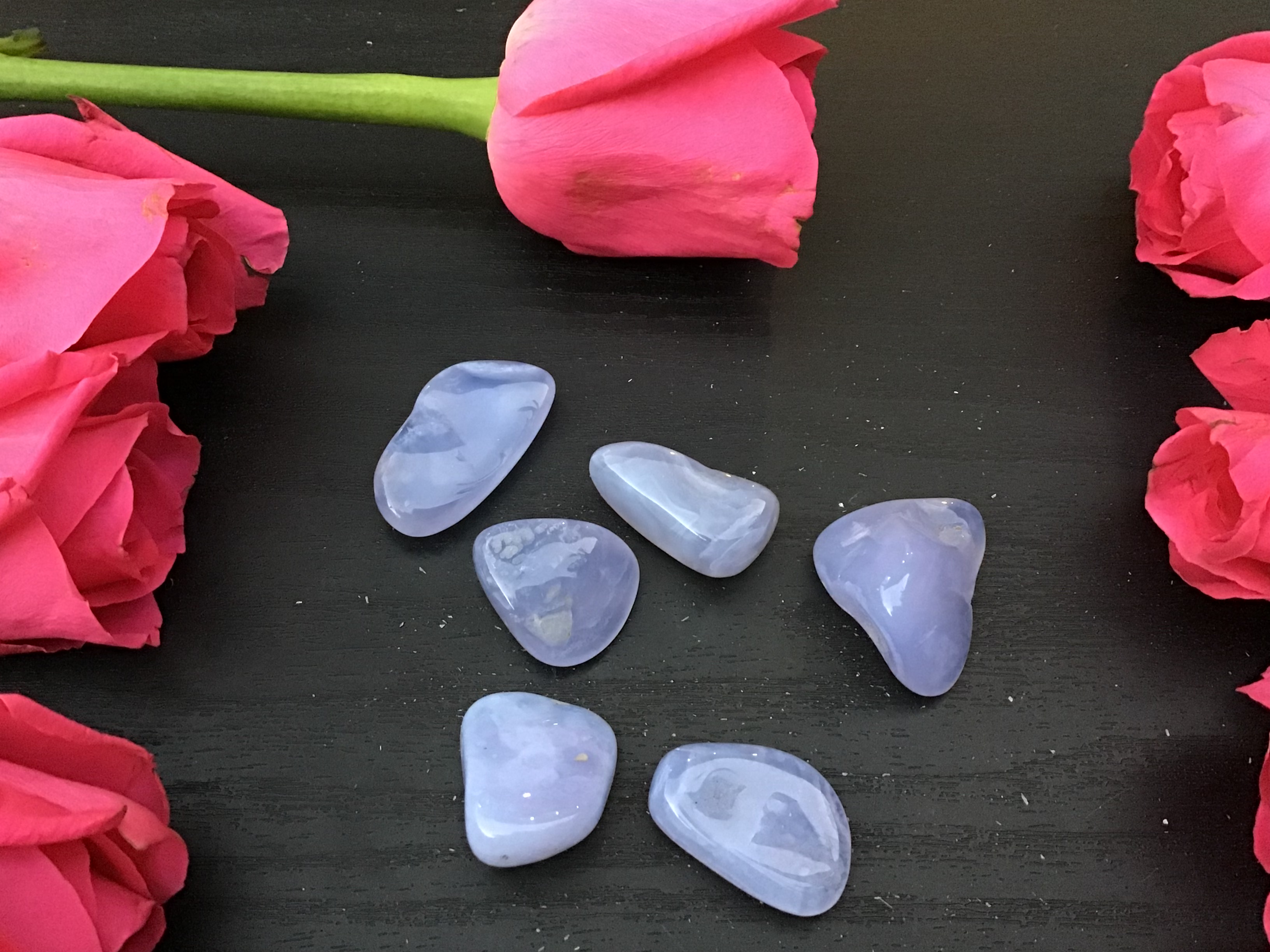 Blue Chalcedony – Tumbled Stone