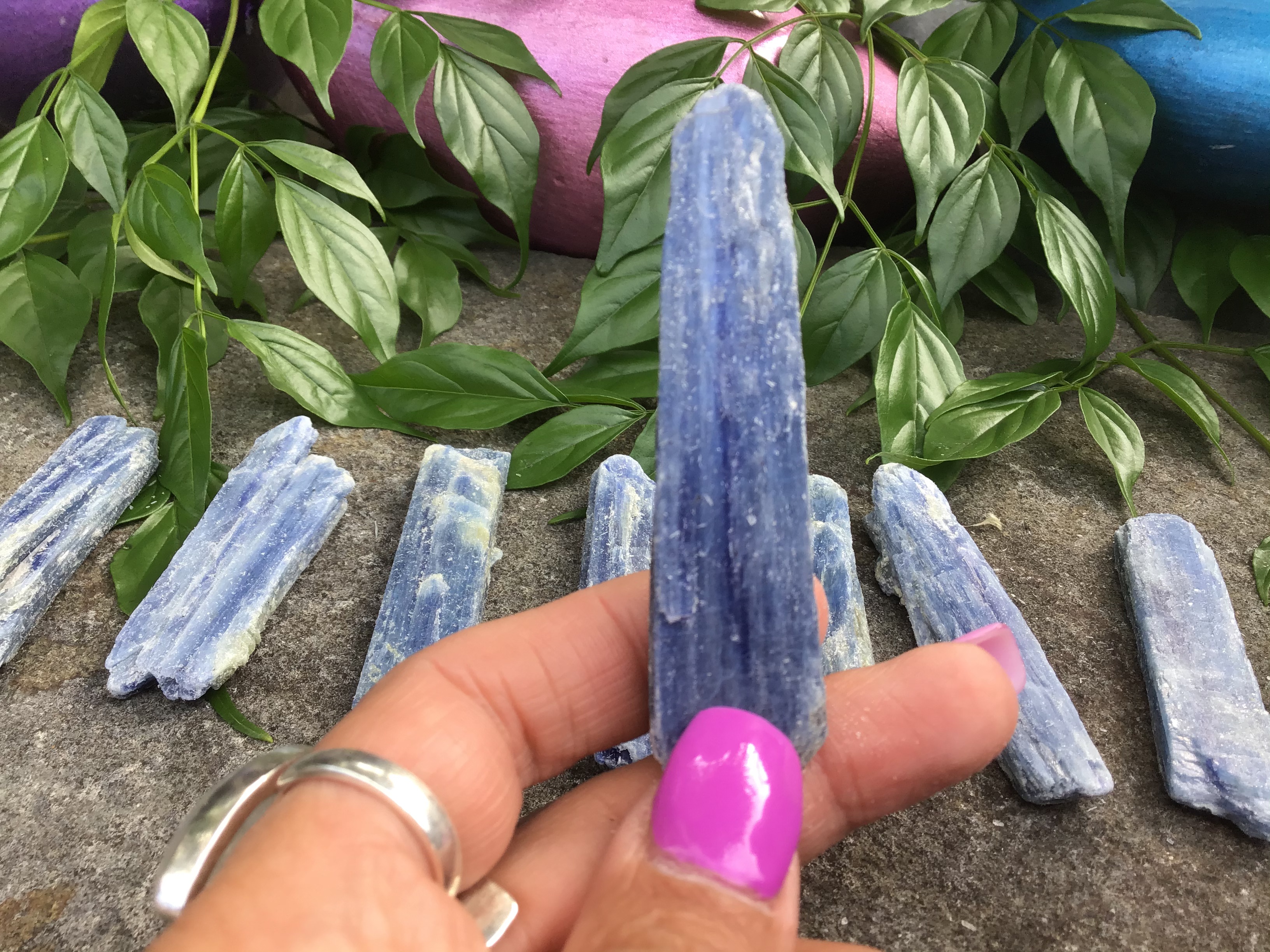 Blue Kyanite – Natural Blade