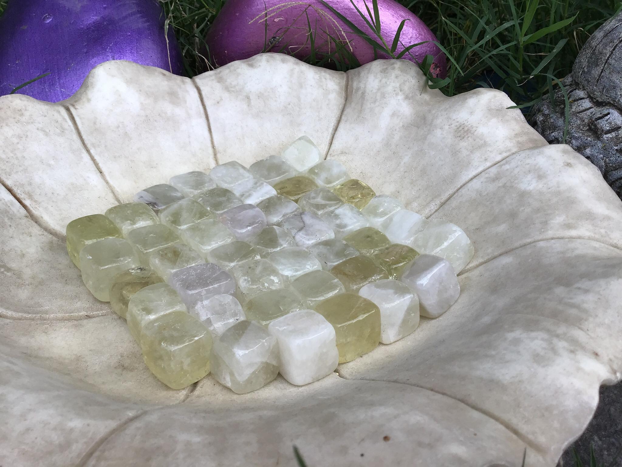 Citrine – Cube Tumbled Stone