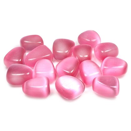 Pink Cat’s Eye – Tumbled Stone