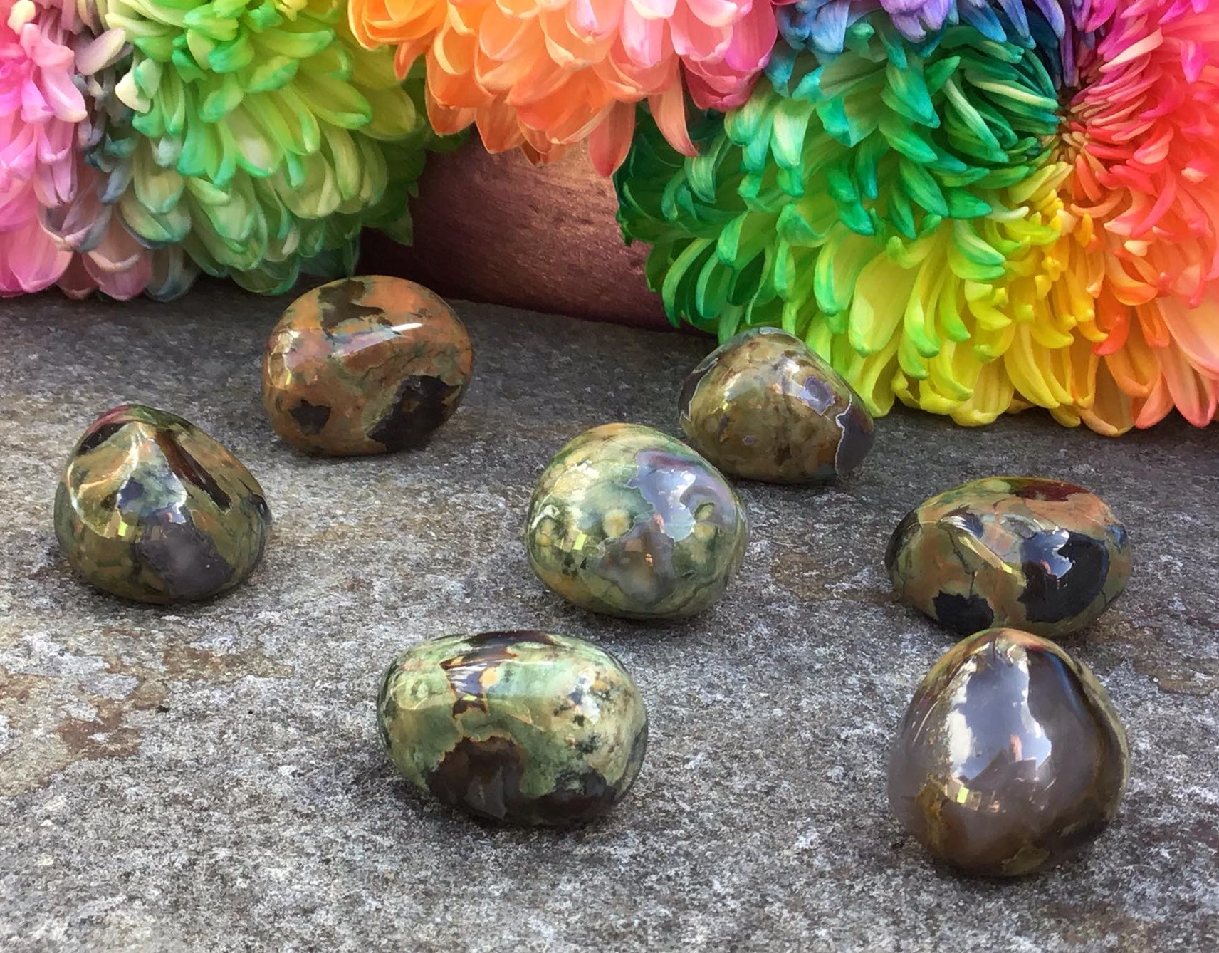 Rainforest Jasper – Tumbled Stone