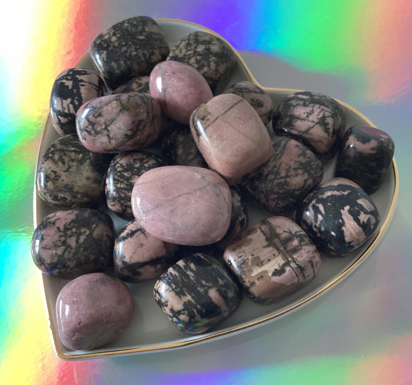 Rhodonite – Tumbled Stone