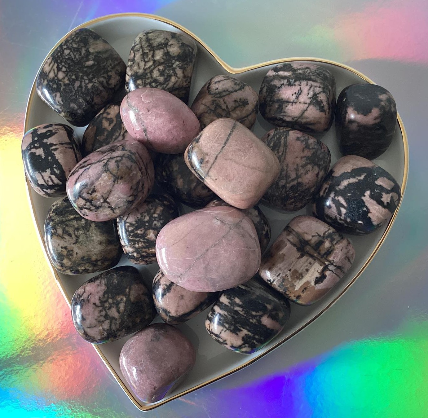 Rhodonite – Tumbled Stone