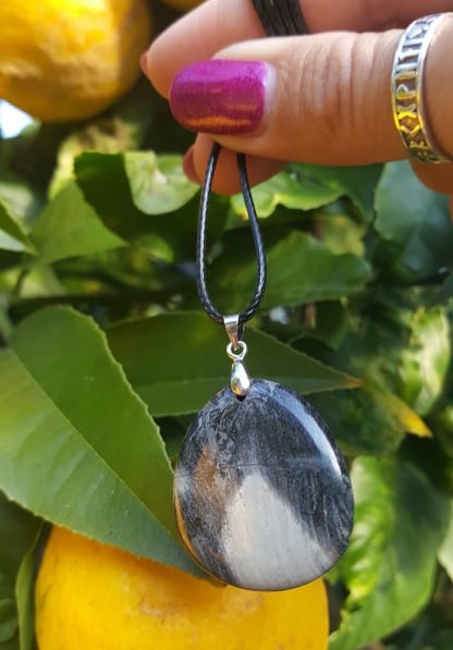 Silver Leaf Jasper – Necklace