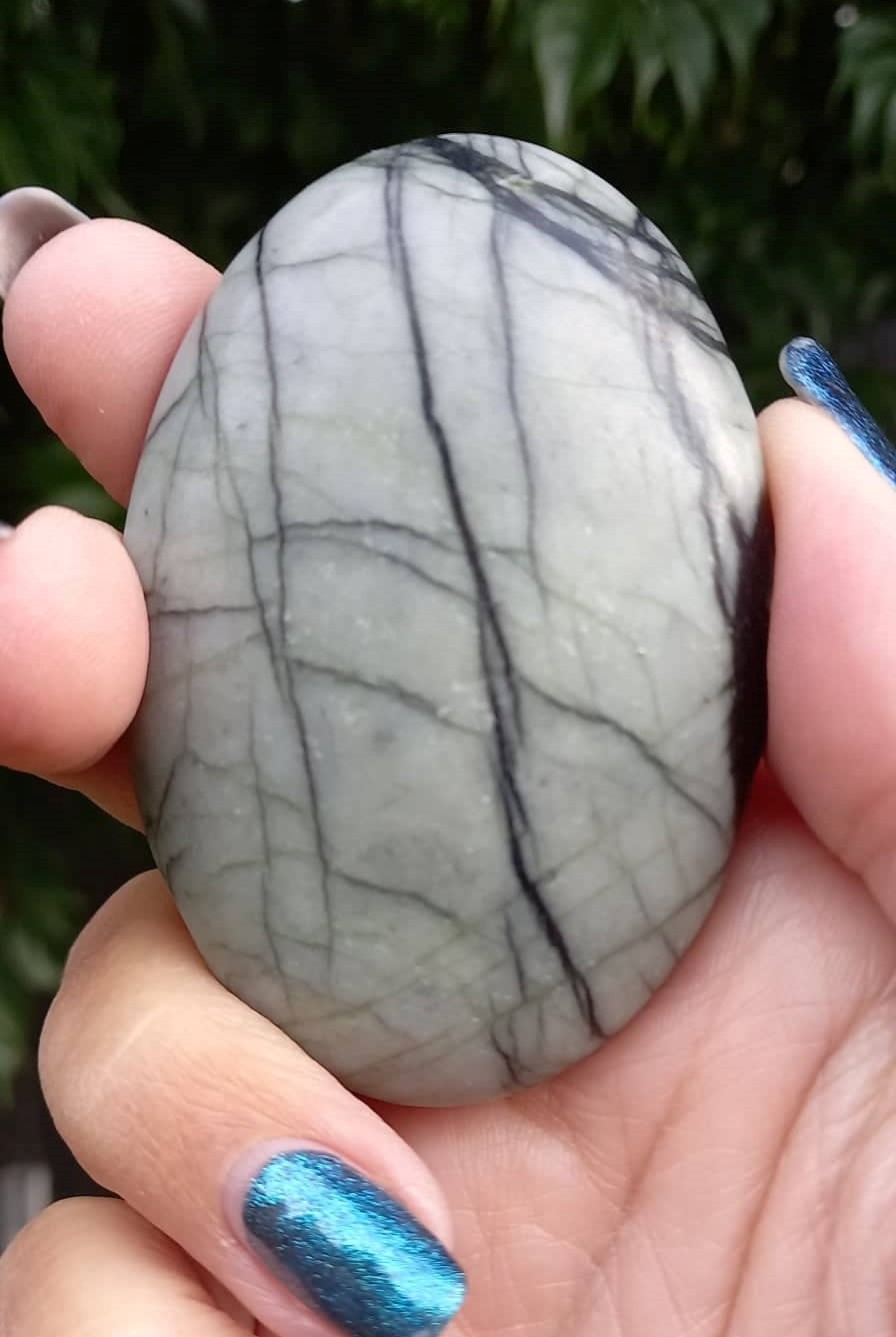 Spiderweb Jasper – Palm Stone