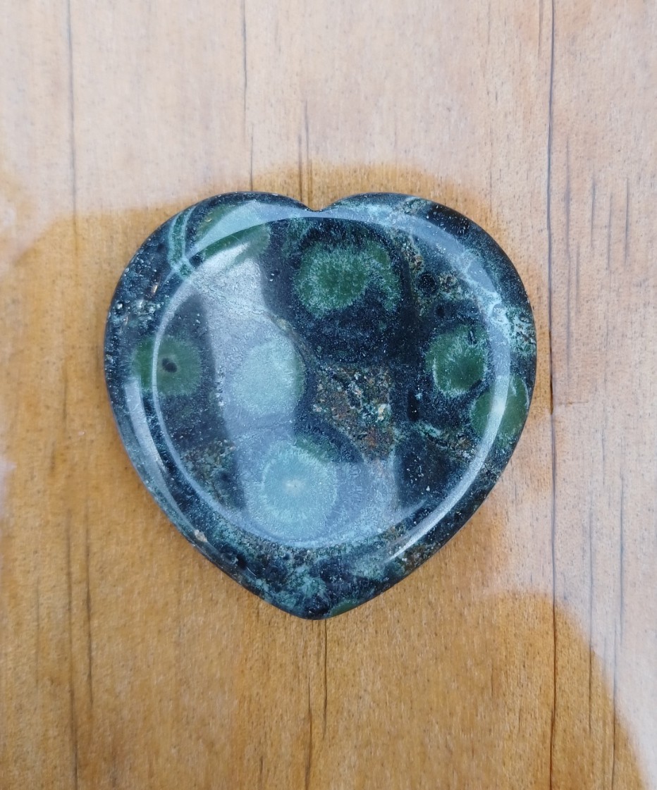 Kambaba Jasper – Heart Worry Stone