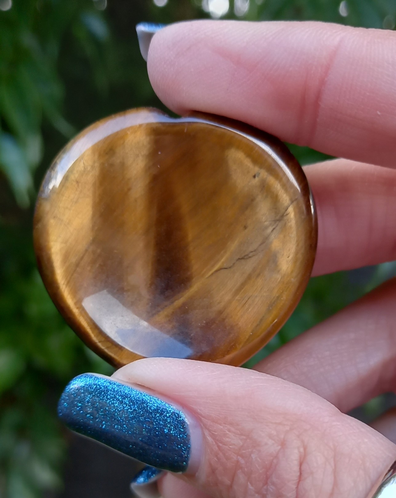 Tiger Eye – Heart Worry Stone