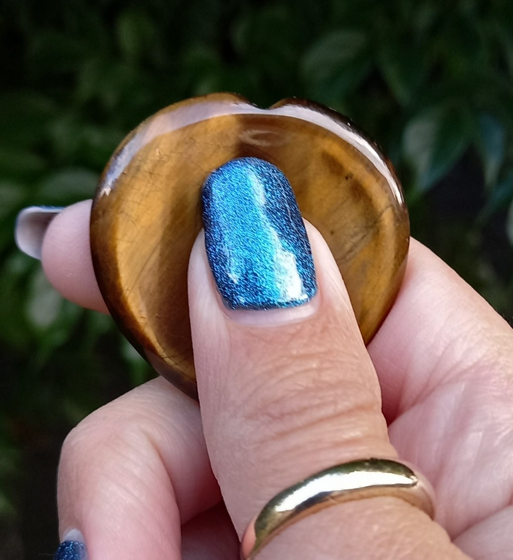 Tiger Eye – Heart Worry Stone