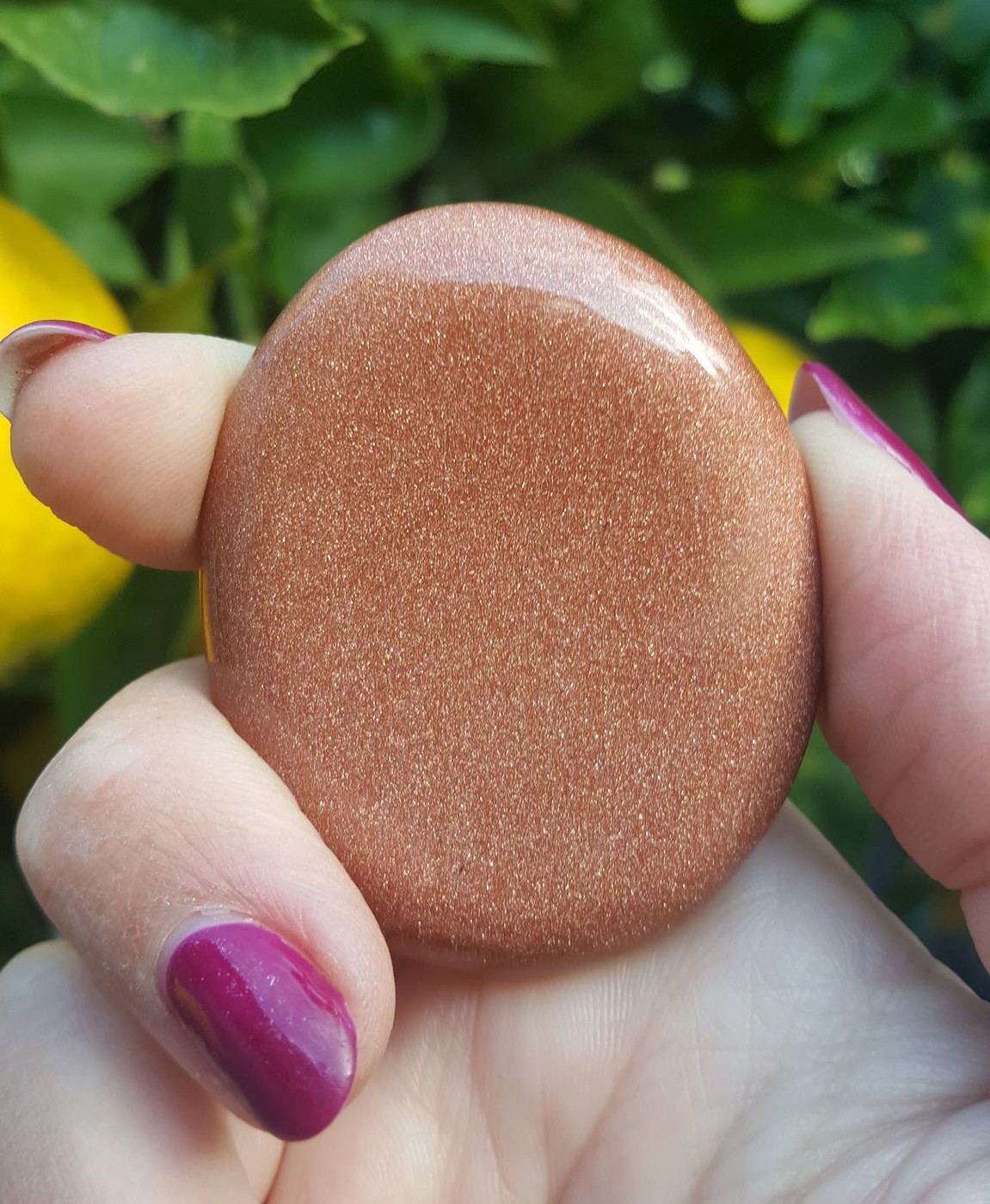 Goldstone – Palm Stone